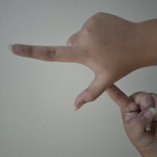 Isyarat fingerspelling huruf Y